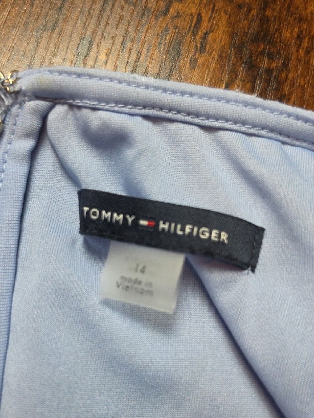 TOMMY HILFIGER | Blue Swiss Dot Fit Flare Disney Bound Cottagecore Dress | 14 - Picture 3 of 9